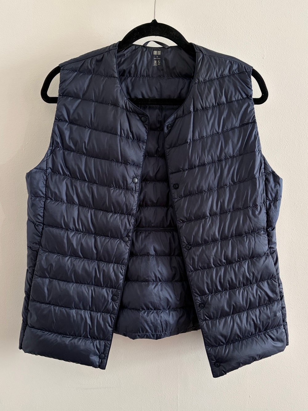 Uniqlo Ultra Light Down - Women’s Navy Quilted Packable Down Vest